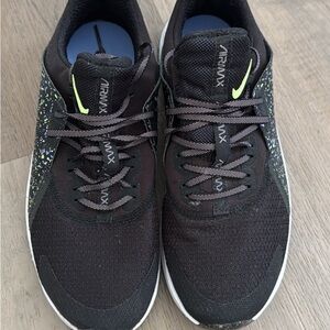 Nike Air Max Black and Neon Sneakers